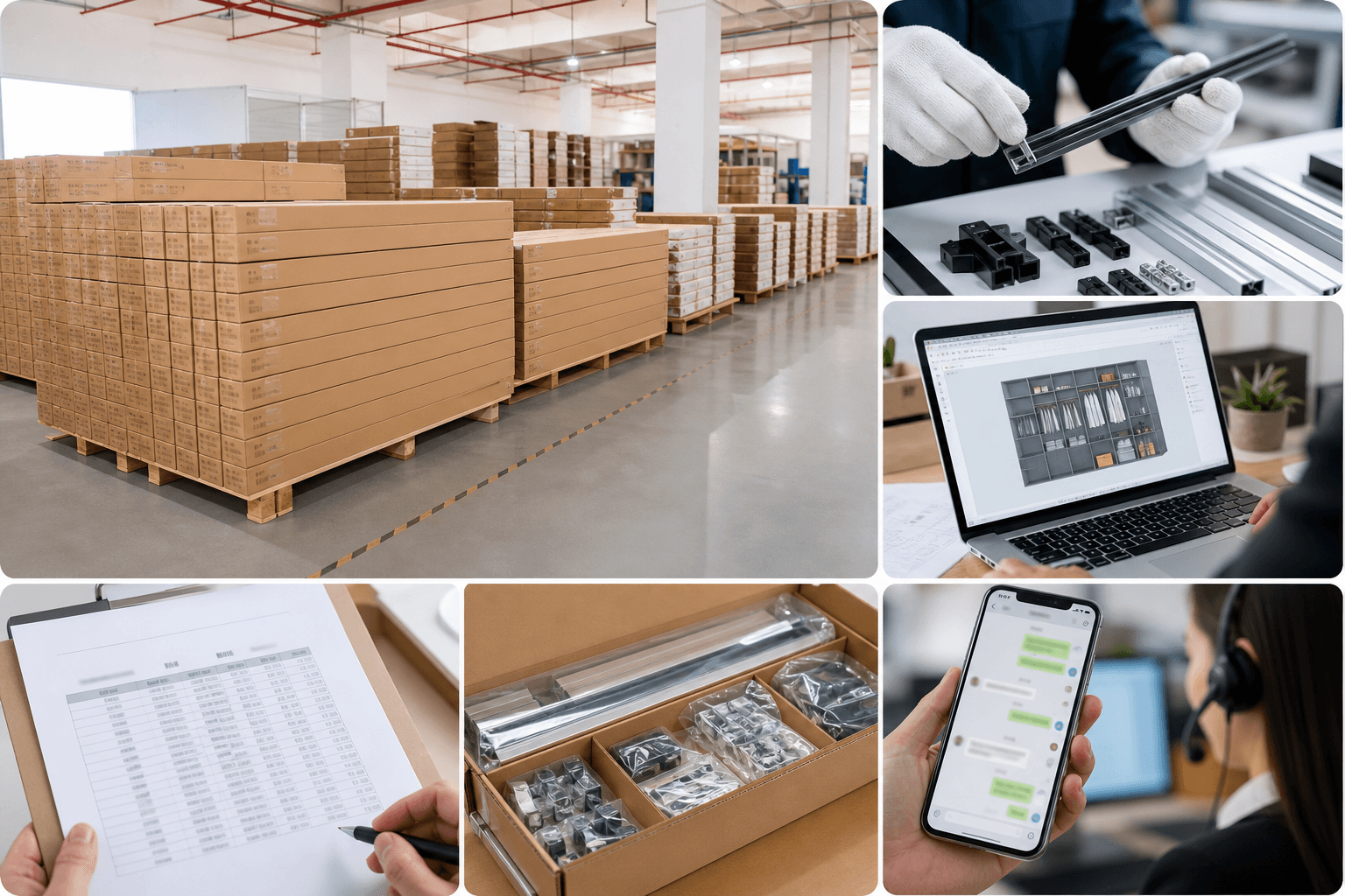 Shelf production and shipping support