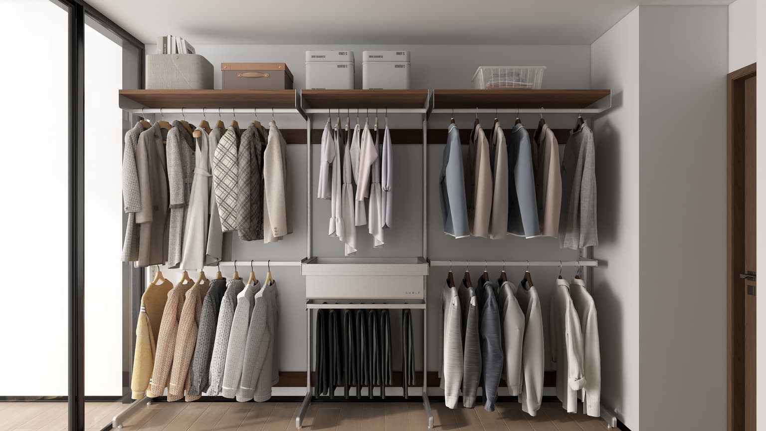 Real open wardrobe case