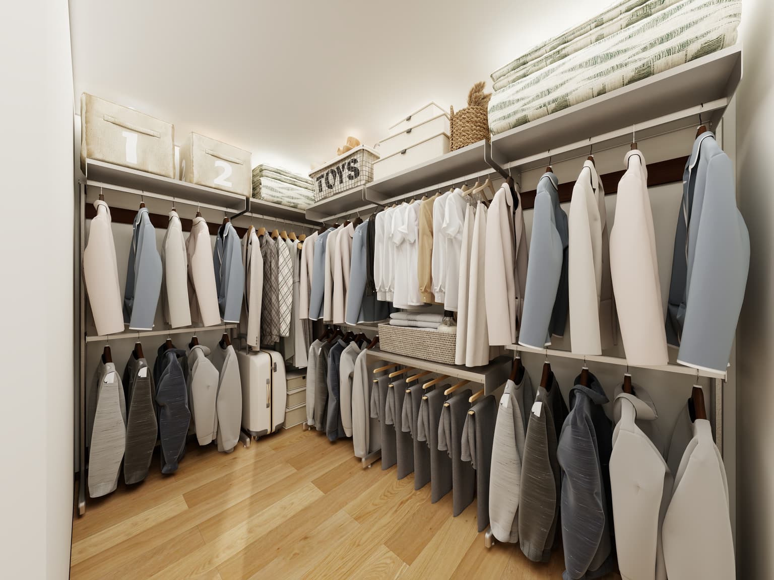 Real walk-in wardrobe case